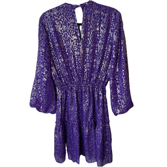 Lilly Pulitzer NWT Cleme Silk Dress Purple Berry Chiffon $268 Size 4 - Picture 5 of 5